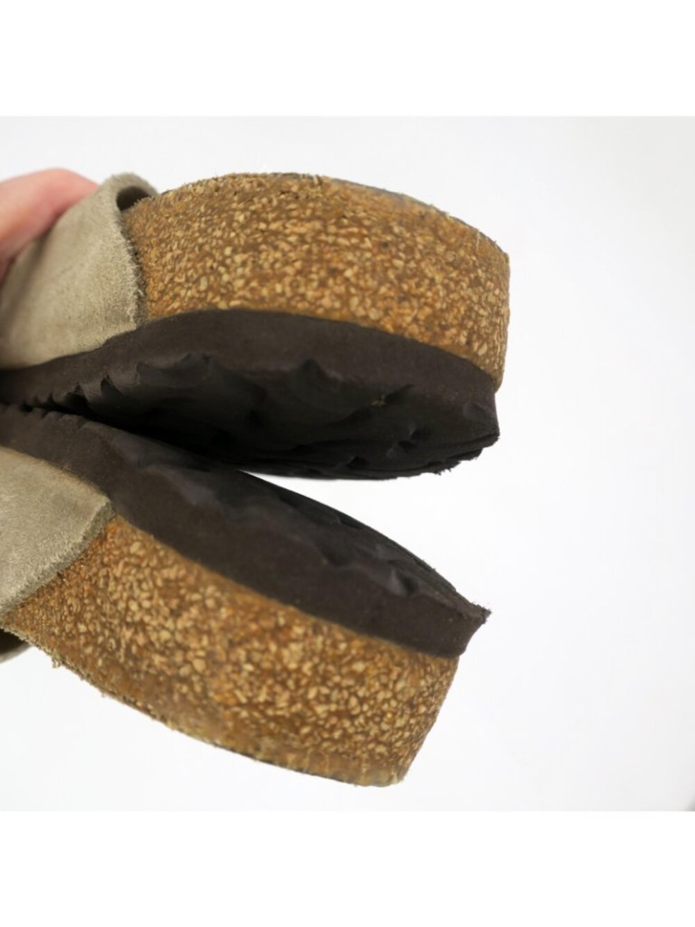 Birkenstock Sandals Arizona Taupe Suede Leather Soft Footbed Women's 39 US 8 - Picture 6 of 8
